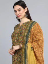 Cotton Printed Kurta Pant Dupatta Set-VKSKD1254G